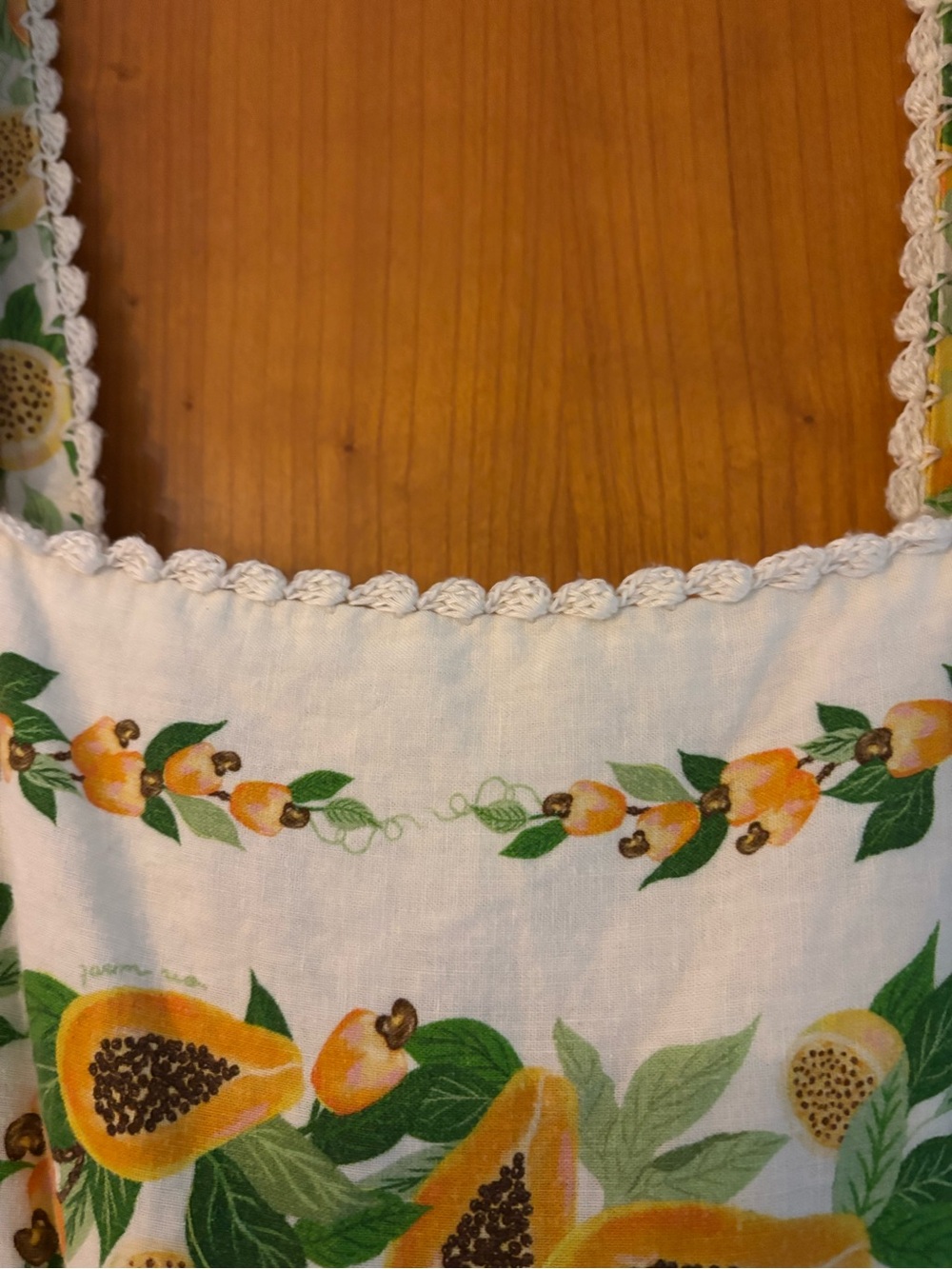 Farm Rio Papaya Salad Scarf Maxi dress - White and Yellow - Picture 6 of 13